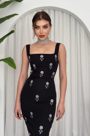 M00625-SIYAH Siyah DRESS