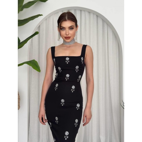 M00625-SIYAH Siyah DRESS