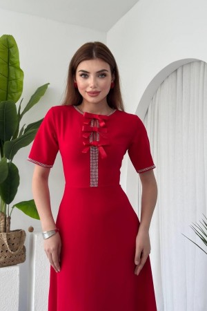 M00632-KIRMIZI Kırmızı DRESS