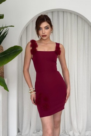 M00637-BORDO Bordo DRESS