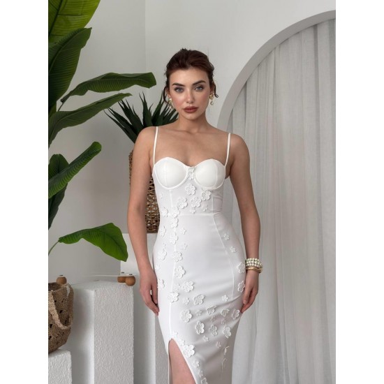 M00644-BEYAZ Beyaz DRESS
