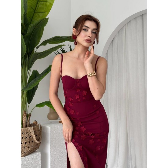 M00644-BORDO Bordo DRESS