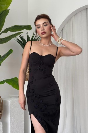 M00644-SIYAH Siyah DRESS