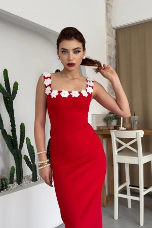 M00646-KIRMIZI Kırmızı DRESS