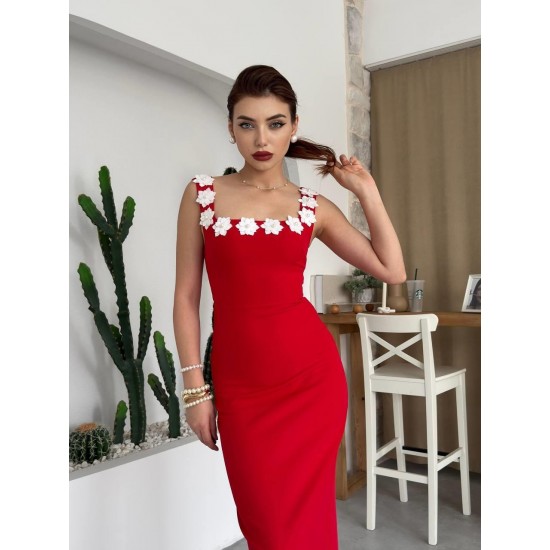 M00646-KIRMIZI Kırmızı DRESS