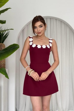 M00647-BORDO Bordo DRESS
