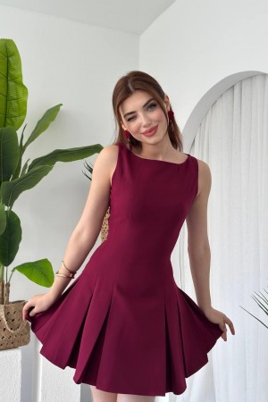 M00650-BORDO Bordo DRESS
