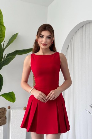 M00650-KIRMIZI Kırmızı DRESS