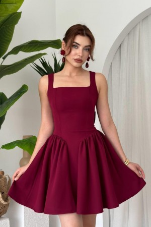 M00660-BORDO Bordo DRESS