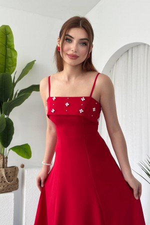 M00662-KIRMIZI Kırmızı DRESS