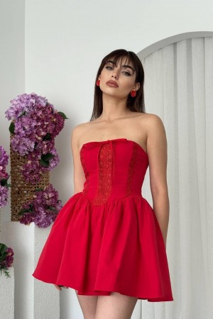 M00669-KIRMIZI Kırmızı DRESS