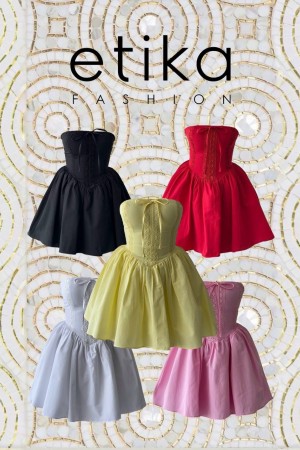 M00669-SIYAH Siyah ELBİSE