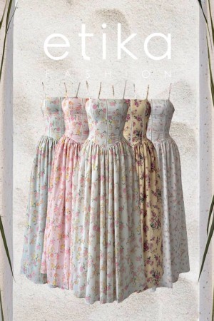 M00673-YEŞİL Yeşil ELBİSE