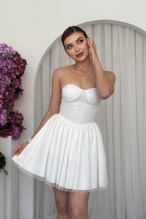 M00684-BEYAZ Beyaz DRESS
