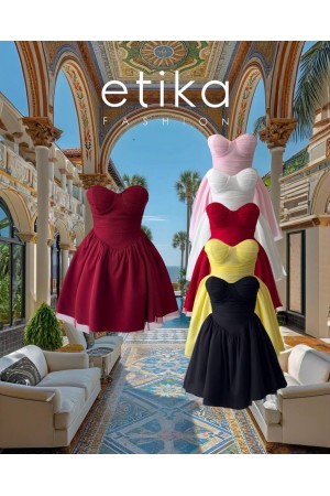 M00684-KIRMIZI Kırmızı ELBİSE