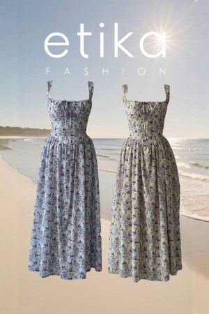 M00685-MAVİ Mavi DRESS