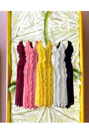 M00690-SIYAH Siyah ELBİSE