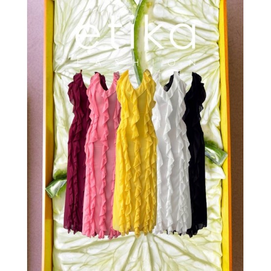 M00690-SIYAH Siyah ELBİSE