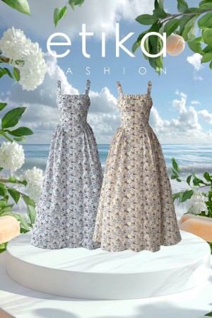 M00697-BEJ Bej DRESS