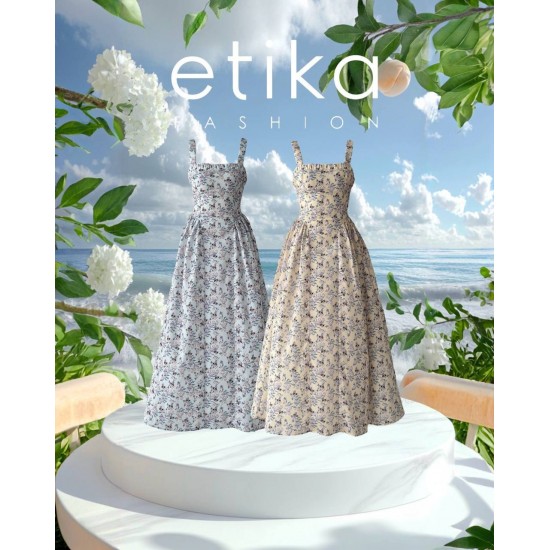 M00697-BEJ Bej ELBİSE