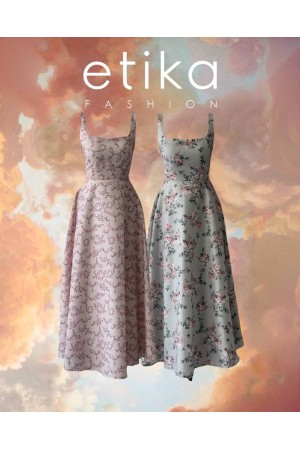 M00700-PEMBE Pembe ELBİSE