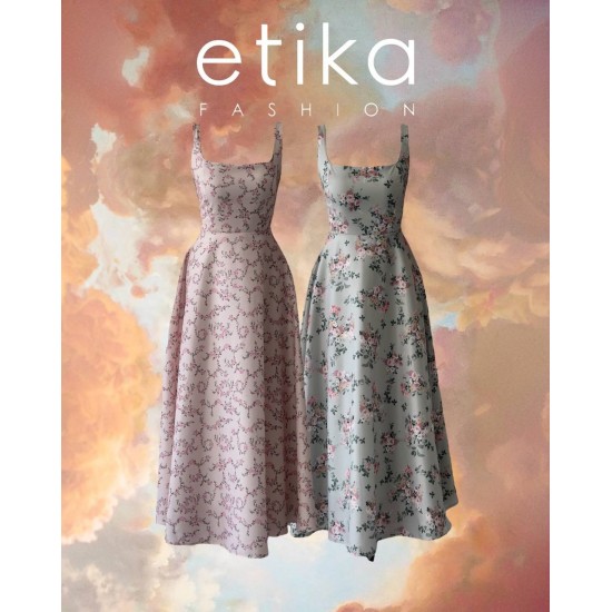 M00700-PEMBE Pembe ELBİSE