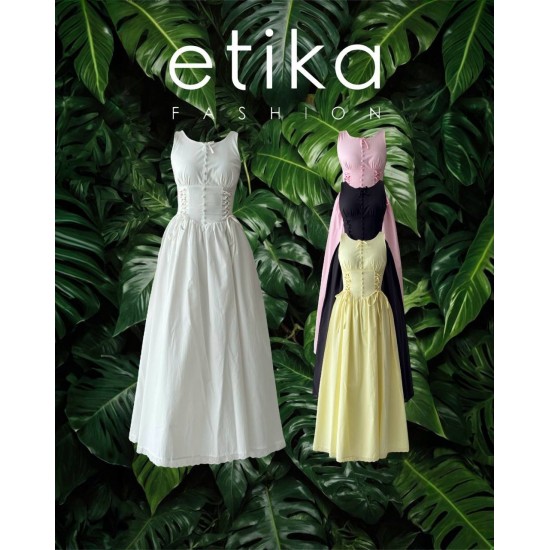 M00702-BEYAZ Beyaz ELBİSE