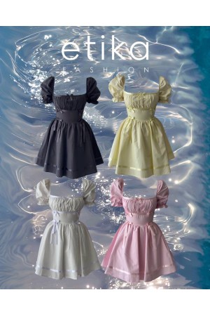 M00703-BEYAZ Beyaz ELBİSE