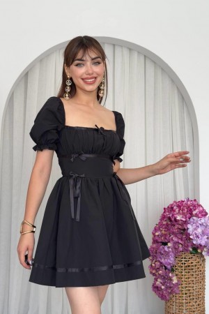 M00703-SIYAH Siyah DRESS