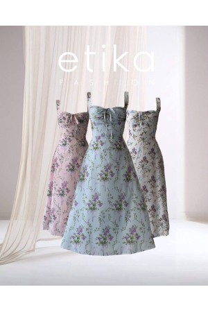 M00705-MAVİ Mavi ELBİSE