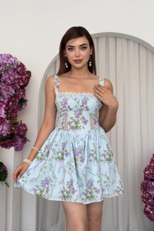 M00706-MAVİ Mavi DRESS