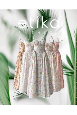 M00708-BEYAZ Beyaz ELBİSE