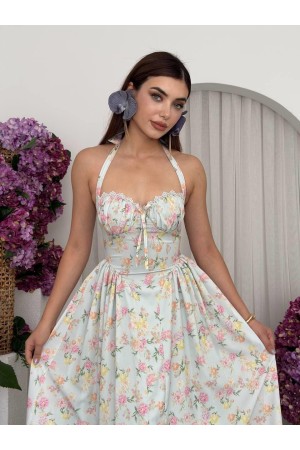 M00708-YEŞİL Yeşil ELBİSE