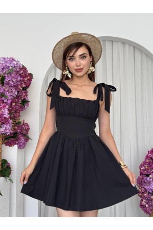 M00714-SIYAH Siyah ELBİSE