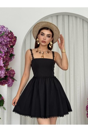 M00720-SIYAH Siyah ELBİSE