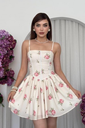 M00721-BEJ Bej DRESS