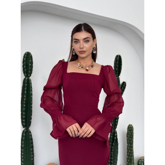M00724-BORDO Bordo DRESS