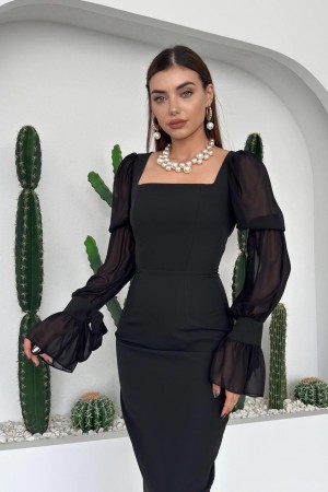 M00724-SIYAH Siyah DRESS