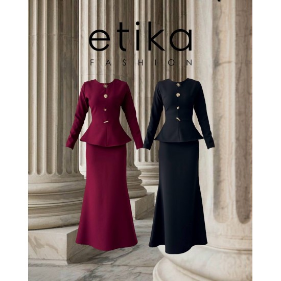 M00726-BORDO Bordo ELBİSE