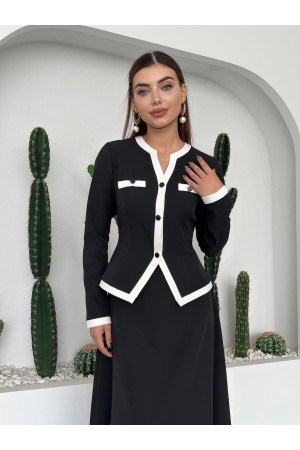 M00728-SIYAH Siyah ELBİSE