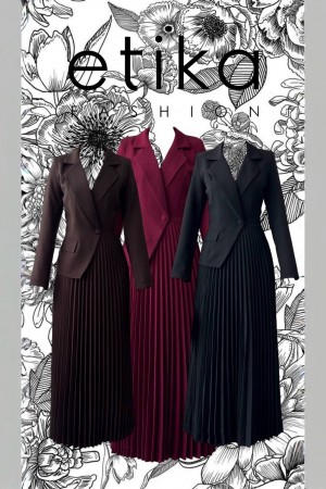 M00730-SIYAH Siyah ELBİSE