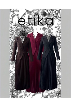 M00730-SIYAH Siyah ELBİSE