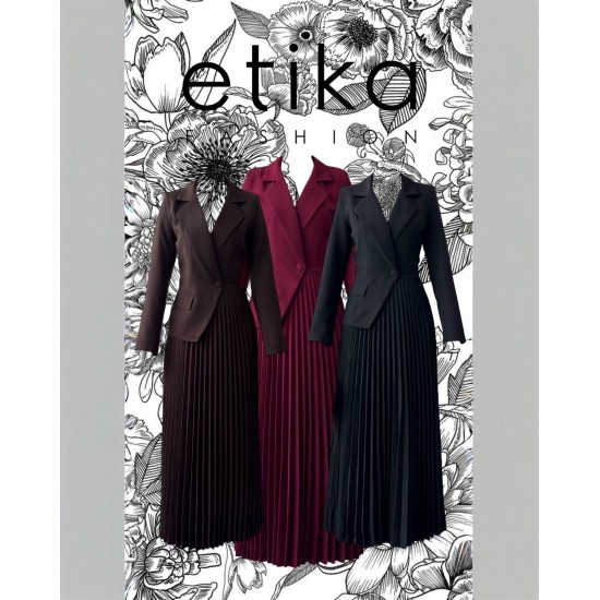 M00730-SIYAH Siyah ELBİSE