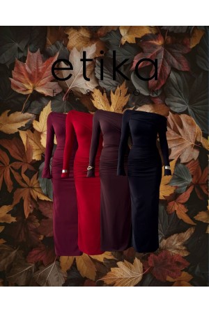 M00731-KIRMIZI Kırmızı ELBİSE