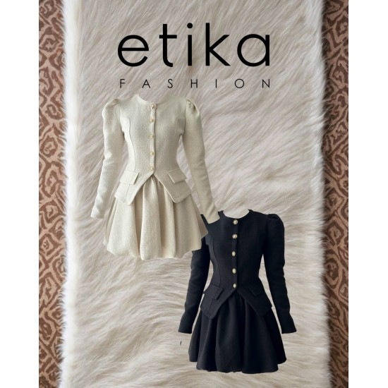 M00742-SIYAH Siyah ELBİSE