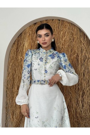 M00745-DESENLI DESENLI ELBİSE