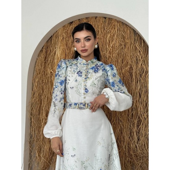 M00745-DESENLI DESENLI ELBİSE