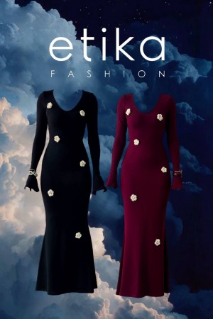 M00747-SIYAH Siyah DRESS