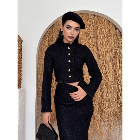 M00754-SIYAH Siyah ELBİSE