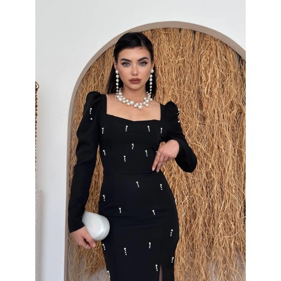 M00755-SIYAH Siyah DRESS